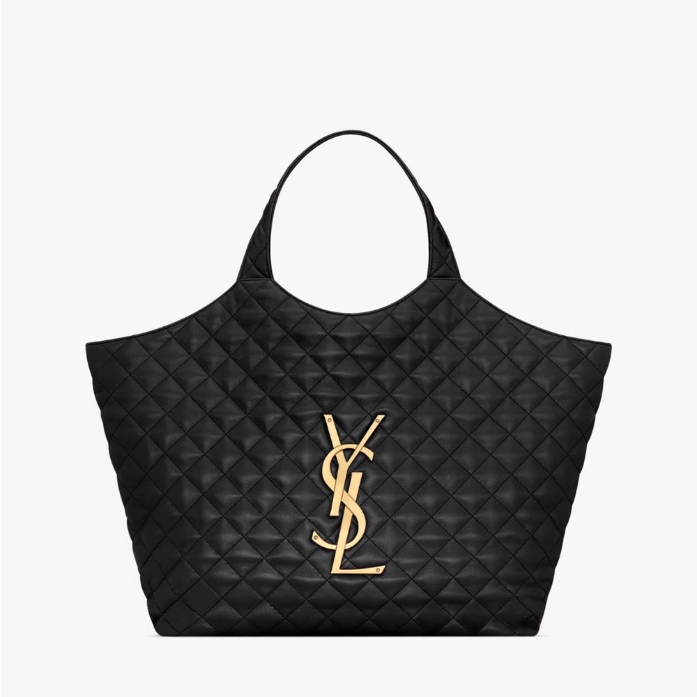Yves Saint Laurent Icare lambskin quilted Tote Bag w/ pochette - Picture 4 of 16
